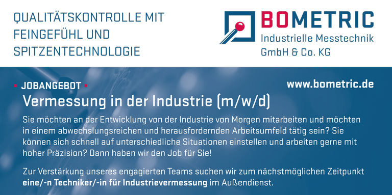Joabangebot Bometric Messtechnik